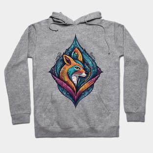 bohemian and poetic fox Hoodie